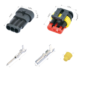 WZHE 282080-1 AMP Car Electrical Plug Automotive <strong>Connector</strong> Waterproof 2 Pin <strong>Male</strong> <strong>Female</strong> <strong>Auto</strong> <strong>Connector</strong> - Product Image 2