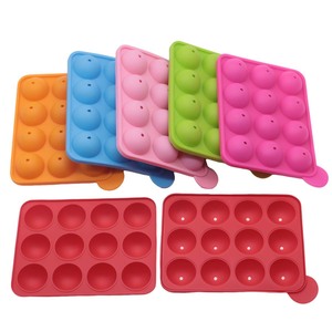 <span class=keywords><strong>Moule</strong></span> à sucettes en silicone de qualité alimentaire, 12 cavités, forme boule, DIY, résistant aux hautes températures, facile à démouler, réutilisable, pour gâteaux - Product Image 6