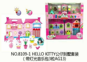 Ensemble de cuisine en plastique Hello Kitty pour filles de 2 à 4 ans, modèle n° 8109 1 - Product Image 1