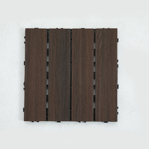 Hiện đại bên ngoài chống trượt DIY lồng vào nhau sàn gạch WPC Composite <span class=keywords><strong>decking</strong></span> sân thượng sàn ngoài trời WPC <span class=keywords><strong>decking</strong></span> - Product Image 3