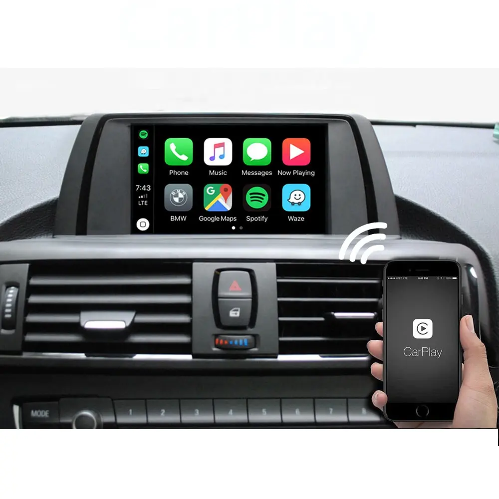 새로운 무선 애플 CarPlay 인터페이스 모듈 CIC 시스템 BMW CarPlay Series1 2 3 4 5 6 7 X1 X3 X5 X6 Airplay 안드로이드 자동