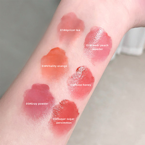 Aceite Labial de Marca Privada con Pompón, 45 Colores Opcionales, Hidratante, con Brocha Grande, Brillo Labial, Maquillaje al por Mayor, Aceite <span class=keywords><strong>Voluminizador</strong></span> de Labios - Product Image 4