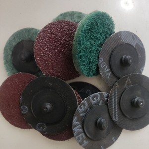 Kangxin 50mm Fiber Sanding Disc Locking <b>Threaded</b> Polishing Grinding Disc 2-Inch Button Shape - Product Image 1