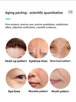 Analyseur d'image cutanée 3D professionnel AN01, écran extra large blanc de 21,5 pouces, système de diagnostic facial IA à trois caméras