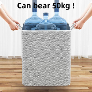 Sac de rangement pour vêtements et couettes en tissu non tissé, grande capacité, style japonais, forme cube, sac de déménagement pour chambre à coucher - Product Image 4