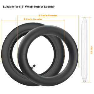 Neumático de Repuesto para Scooter Eléctrico <span class=keywords><strong>Xiaomi</strong></span> M365 Pro <span class=keywords><strong>1S</strong></span> Gotrax GXL, 8.5 Pulgadas, 8 1/2x2, Neumático Interior y Exterior - Product Image 2