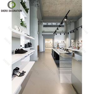 Expositor de Zapatos Duradero y Elegante, Vitrina Moderna de Madera para <span class=keywords><strong>Tienda</strong></span> de Zapatos con Maravillosas Ideas de Decoración Comercial - Product Image 4