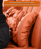 Coussin de soutien lombaire et appui-tête pour siège de voiture en mousse à mémoire de forme, soutien du dos et du cou (conçu pour le siège du conducteur)
