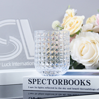 StarLuckINT – Verres à pied en cristal transparent taillés comme des diamants, gobelets à eau et à vin pour mariages et événements