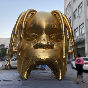 Förderung Freien Aufblasbare Travis Scott Kopf modell aufblasbare charakter für werbung - Product Image 1