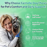 Friandises à mâcher souples OEM anti-puces et tiques pour chiens avec vitamine B12, huile de lin et de coco, soutien cutané et capillaire, approvisionnement direct usine