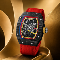 Reloj de Cuarzo Ultrafino para Hombre, con Correa de Nailon Ecológica, Esfera de Cristal Mineral, Visualización de Agujas, Resistente al Agua 30M, 47mm