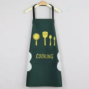 Hoge Kwaliteit Vrouwen En Mannen Chef Bbq Tekening Bib Waterdichte Sublimatie Schort Custom Logo Voor Promotie Cadeau