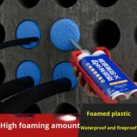 Adhésif en mousse de polyuréthane bicomposant haute résistance, ignifuge, imperméable, scellant pour câbles et tuyaux, remplisseur de trous dans les murs