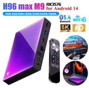 H96 MAX RK3576 M9 Android IPTV Box 4K USB2.0 4G32G 1000M DDR4 Android14 USB3.0 Wifi6 BT5.4 8K 8G128 Set Top Box Reproductor Multimedia - Product Image 1
