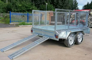 Remorque à benne basculante galvanisée à <span class=keywords><strong>double</strong></span> <span class=keywords><strong>essieu</strong></span> 10*5 avec cage de 600 mm - Product Image 2