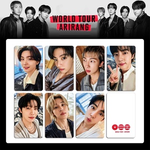 Tarjeta de Edición Especial del Tour por EE. UU. de ARIRANG JP, Jungkook, <span class=keywords><strong>Jimin</strong></span>, <span class=keywords><strong>Suga</strong></span>, J-Hope, RM, Jin, Juego de 7 Tarjetas Selfie, Tarjeta de Moda para Fans de BTS - Product Image 4