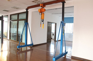 250kg 500kg 1 <span class=keywords><strong>Ton</strong></span> 2 <span class=keywords><strong>Ton</strong></span> 3 <span class=keywords><strong>Ton</strong></span> <span class=keywords><strong>5</strong></span> <span class=keywords><strong>Ton</strong></span> kecil ringan portabel Mobile Trackless bingkai Gantry Crane dengan <span class=keywords><strong>Hoist</strong></span> - Product Image 4