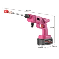 Langyue A2001 DIY Brushless Cordless High Pressure Wash Gun dengan Baterai Lithium Portabel Isi Ulang untuk Mencuci Mobil