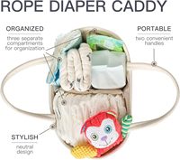 Organisateur de couches, panier cadeau vide pour les essentiels du nouveau-né, panier de rangement pour bébé, sac cadeau élégant pour une fête prénatale