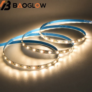 Tira de Luz LED de 3 Hilos CCT de Doble Tono, 120 LED/M, 2835, 12V, 12W/M, Placa de 8mm, Corte de 5cm, 3000K+6500K/12000K, para Interiores - Product Image 1