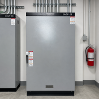 Armoire de distribution électrique en acier galvanisé pour appareillage basse tension, indice de protection IP66, courant 200A, application industrielle, 6 prises