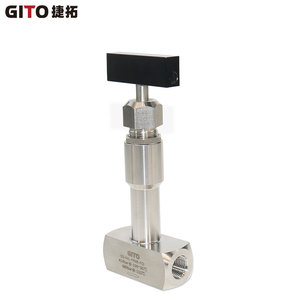 Vanne à aiguille forgée en acier inoxydable 316L cryogénique haute pression GITO avec raccord de tuyau à filetage interne - Product Image 1