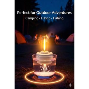 Warm Harmony Salt Water <b>Candle</b> Lamp Led <b>Floating</b> Waterproof Light Portable For Camping Fishing And Indoor Use - Product Image 5