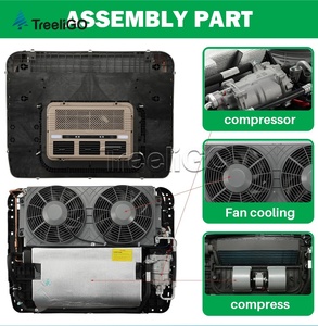 Climatiseur de toit DC12V 24V 500-800W à puissance variable 40-60A pour camping-car, refroidisseur de stationnement EAC002.T23.01 en aluminium combiné - Product Image 2
