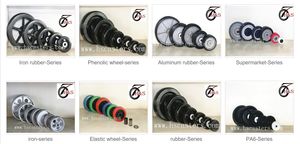 8 inç çim biçme makinesi plastik tekerlek market arabası - Product Image 2
