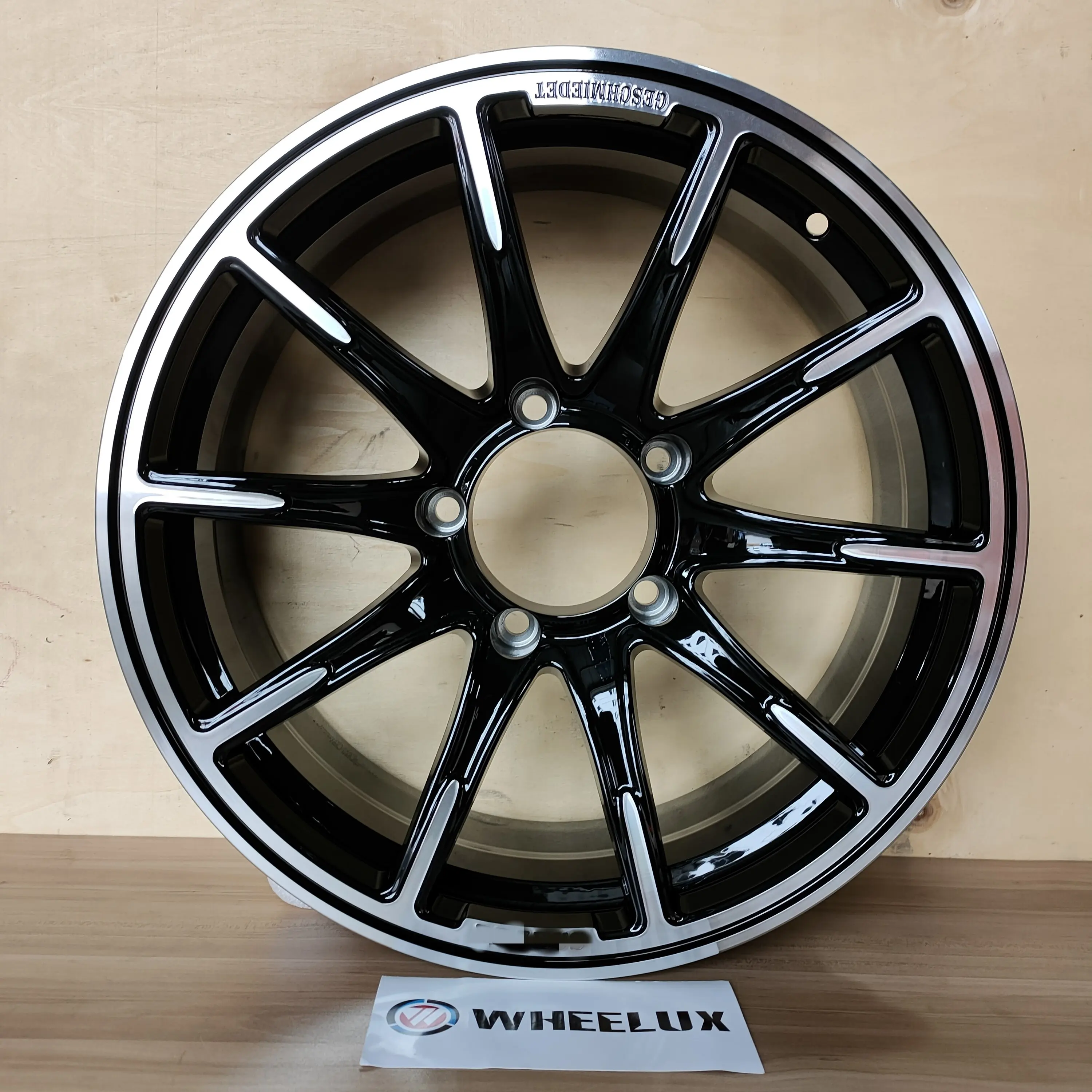 Wheelux-llantas de aleación de aluminio 5x139,7 para suzuki jimny hub, llantas de aleación de aluminio de 17, 18, 19 y 20 pulgadas, color negro brillante