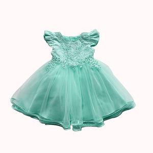 Vestidos de Princesa de Verano Shelmin para Bebé, Encaje Sólido, Diseño Calado, Sin Mangas, 3 Colores, Vestido para Niña - Product Image 3