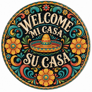 Plaque en métal vintage <span class=keywords><strong>Mi</strong></span> <span class=keywords><strong>Casa</strong></span> Su <span class=keywords><strong>Casa</strong></span>, art mural rustique mexicain pour la maison, la cuisine, le patio, enseigne en métal vintage - Product Image 5