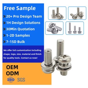 Phillips Pan đầu vít máy với máy giặt tích hợp mạ kẽm thép kết hợp ốc vít loại kết hợp - Product Image 1