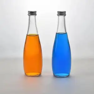 330ml 500ml bouteille d'eau en verre personnalisé texturé bouteille de saké japonais bouteilles d'eau en verre