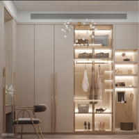 Meuble de cuisine moderne de haute qualité en contreplaqué, panneau de particules et MDF, avec robinet, évier, charnières à fermeture amortie, panier de tiroir et porte, pour appartement et villa