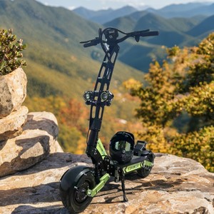 Trottinette électrique puissante à double moteur 60V 6000W, 11 pouces tout-terrain, réglage de l'application, démarrage NFC, 40Ah, autonomie de 80 à 120 km, trottinette électrique pour adultes - Product Image 1