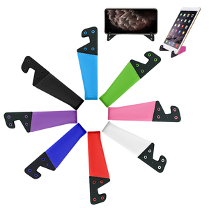 Supporto per Telefono a Forma di V Multicolore con Logo Personalizzato, Stand per Telefono in Plastica - Product Image 1