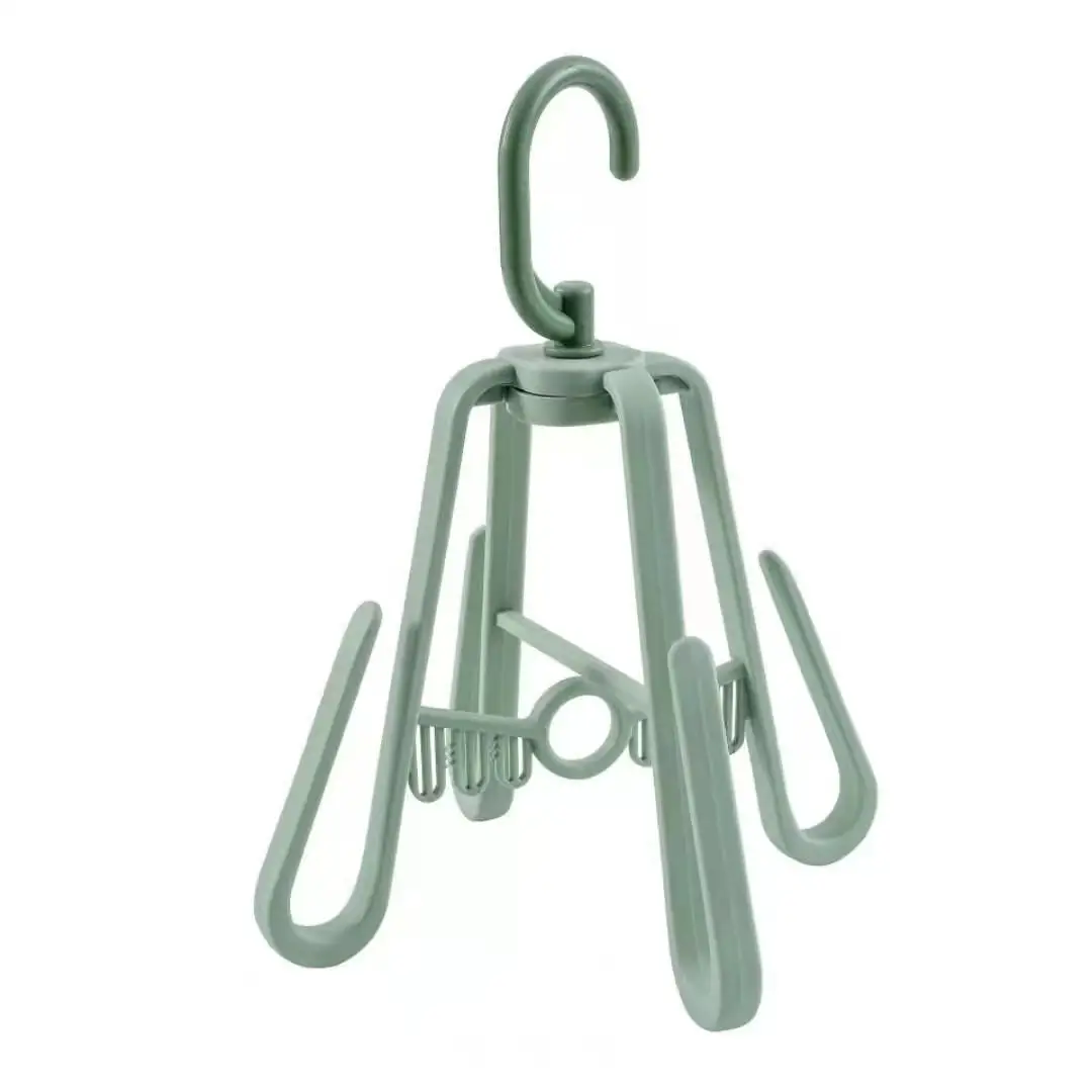 WS383 Huishoudelijke Balkon Venster Opknoping Schoenenrek Multifunctionele Opvouwbare Hanger Naadloze Organizer Draagbare Plastic Doek Hanger