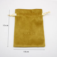 OEM Fabrication En Gros Logo Personnalisé Cils Bijoux Cordon Pochette en Velours Cosmétiques Emballage Sac