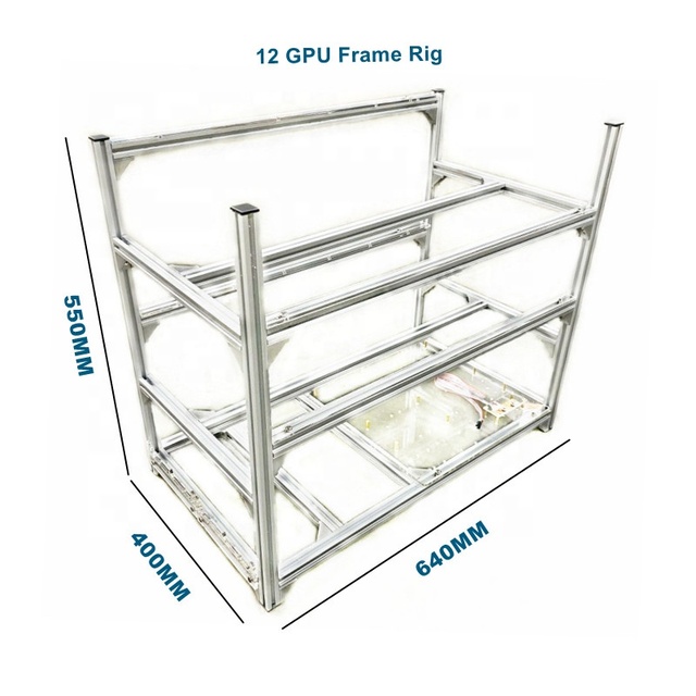 6 8 12 14 16 18 19 20 Graphics Video Card Open Air Computer Case Aluminum GPU Rig Frame Rack