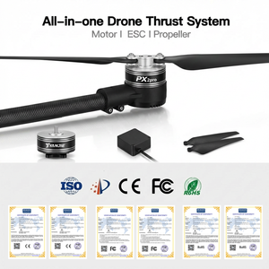 PX2pro Drone hrust Sistemi Fırçasız Motor ESC Pervane Kiti 2.8kg/Axis 6kg Maks Endüstriyel Drone Motor Parçaları kargo dronu için - Product Image 5