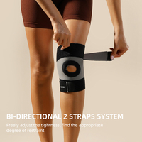 Attelle de genou respirante en néoprène VBOSI 8138 avec coussinet rotulien fixe, pour usage sportif, certifiée CE/FDA, avec coussinets intégrés