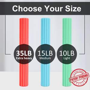 Bandes de résistance TPR Flex Bar Therapy Bar pour physiothérapie Twist <span class=keywords><strong>Hand</strong></span> Wrist Exerciseur Bars - Product Image 6