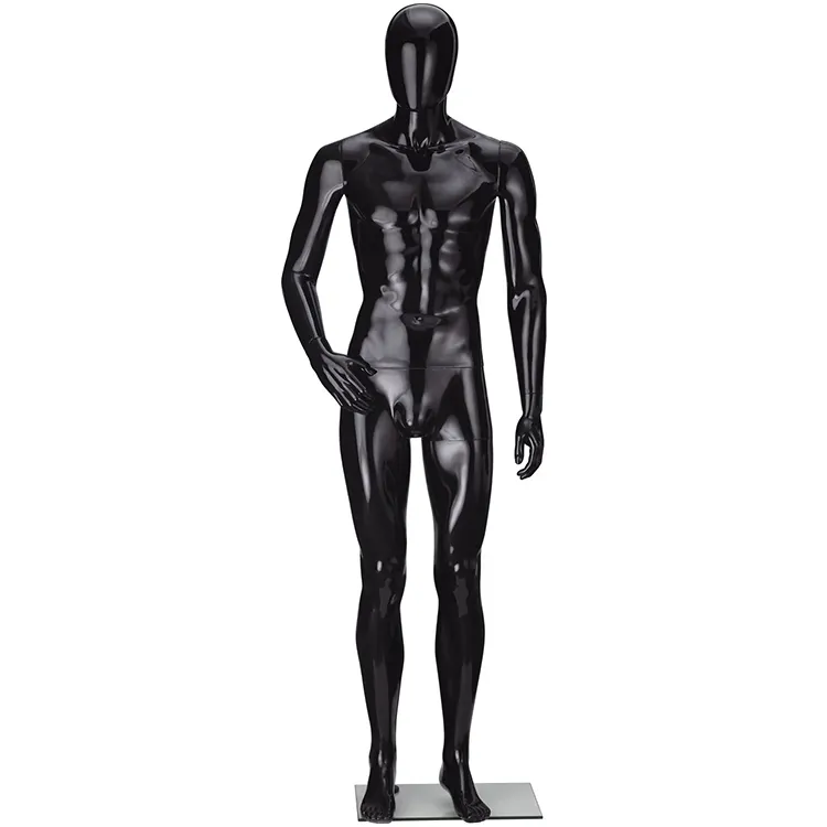 Mannequin de bricolage pour hommes, affichage factice, mannequin complet, peinture colorée, plastique brillant