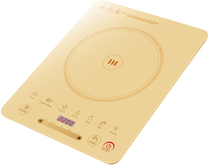 Vente directe usine – Plaque à induction domestique jaune à brûleur unique en céramique, 2200W, à commande par capteur, haute puissance - Product Image 5