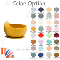 Nouveauté Bol d'aspiration fort non toxique écologique Cuillère Fourchette Assiette Set de table Bavoir d'alimentation Ensemble en silicone pour bébé