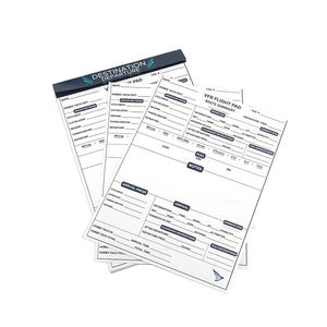 맞춤형 원스톱 서비스 프라이빗 고급 비행기 파일럿의 로그북 쉬운 찢기선 OEM 서비스 - Product Image 3