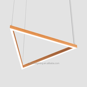 Nội Thất Trang Trí Chiếu Sáng Lịch Thi Đấu Hiện Đại Bắc Âu Mặt Dây Chuyền Đèn 32 "Ba Bên Vòng Đèn Acrylic LED Đèn Chùm Treo Đèn - Product Image 4