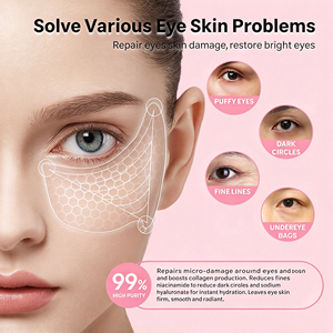 Patchs de gel pour les yeux avec logo personnalisé, masque hydratant pour le contour des yeux, produits de soin quotidien pour la peau des yeux - Product Image 5